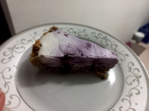 Blueberry lemon pie at G Bakes Vegan in Chiang Mai