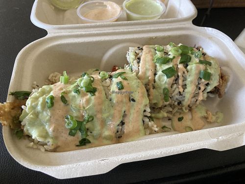 Sushi Avocado Burrito Krispy  at VegainzLA - La Brea in Inglewood