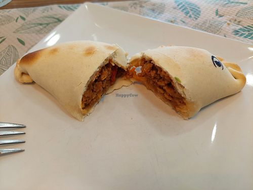 Empanada criolla #Veganuary at Kinoa in Malaga