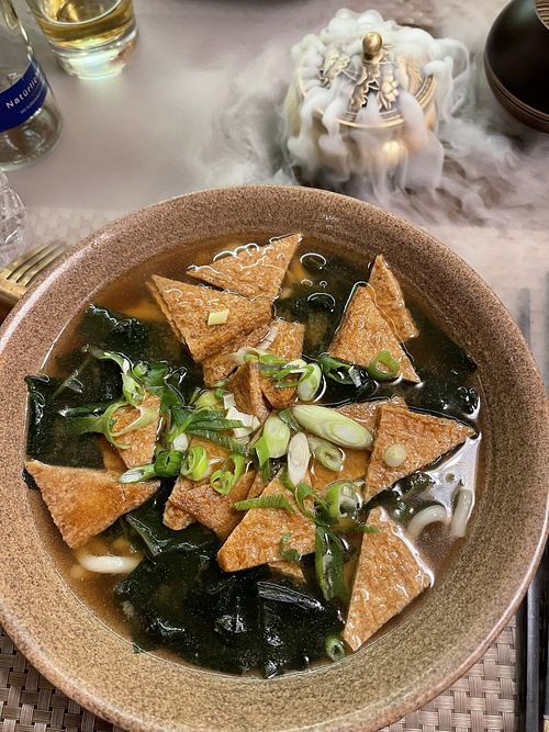 Vegan udon soup with nori and tofu   at Song Que in Pfaffenhofen An Der Ilm