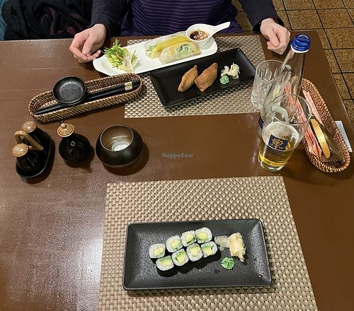 Avocado maki, inari nigiri and “glücksrollen” with marinated tofu  at Song Que in Pfaffenhofen An Der Ilm