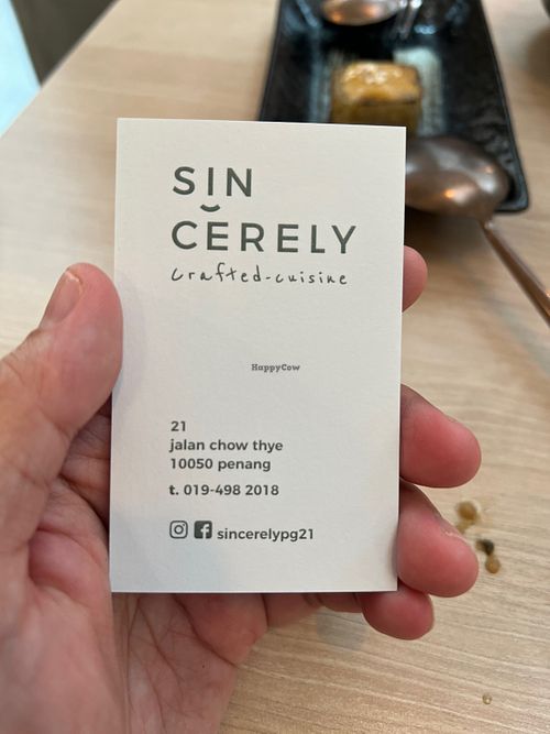   at Sincerely Crafted Cuisine in George Town