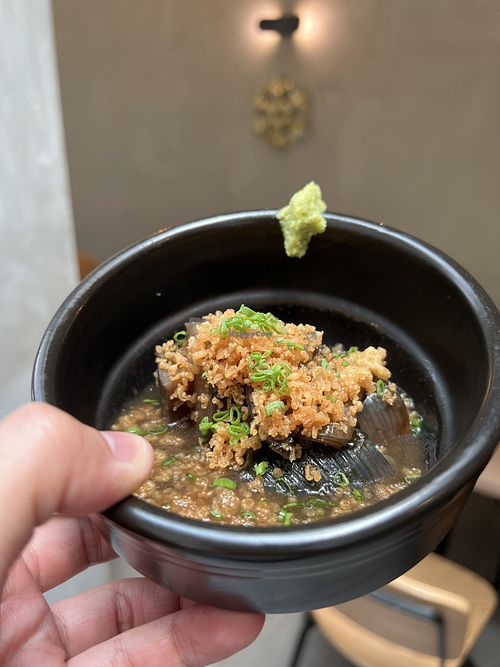Miso aubergines with fresh wasabi 10/10  at Sincerely Crafted Cuisine in George Town