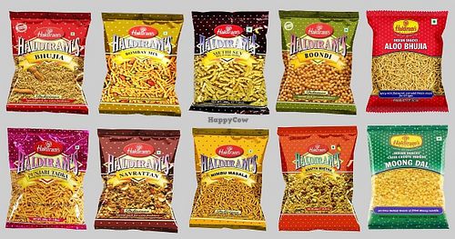 Extensive choices of Savouries from Haldiram and other well known brands at Asian Torg in Uppsala