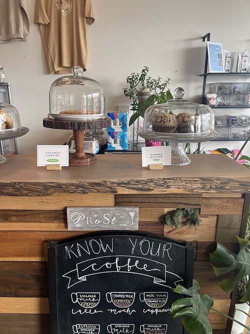   at Global Grounds Coffee in La Crosse