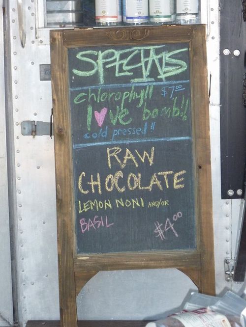 Specials at Raw and Juicy in Alys Beach
