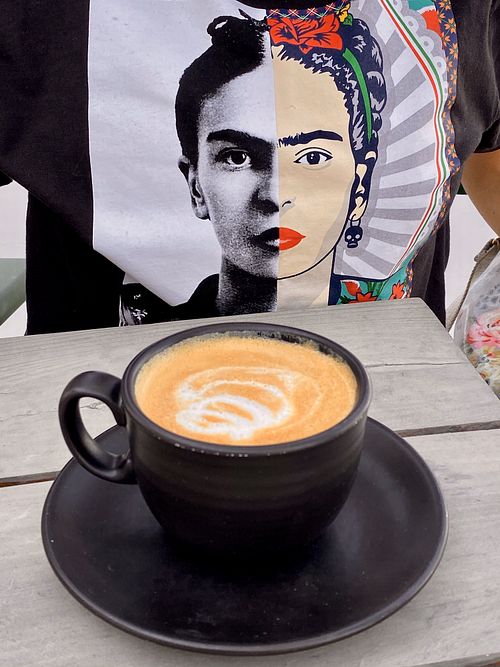 Cappuccino with Almond Milk at Raw and Juicy in Alys Beach