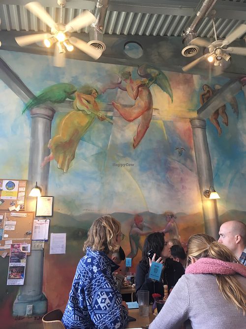 Dining room art at Bluegrass Grill and Bakery in Charlottesville