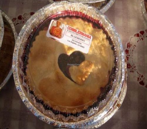 Vegan Blueberry Cobbler at Cobblermania in Culver City