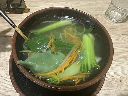 Gyoza soup :)) yummm  at Linh - Not Just A Restaurant in Prague
