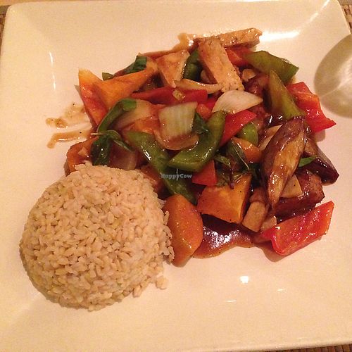 Three Flavors at Green Earth Vegan Cuisine in Pasadena