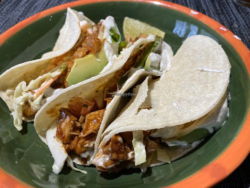 Jackfruit tacos at Green Earth Vegan Cuisine in Pasadena