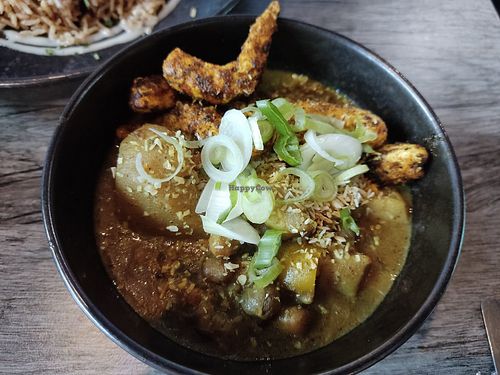 Curried prawns at Jam Delish in North London