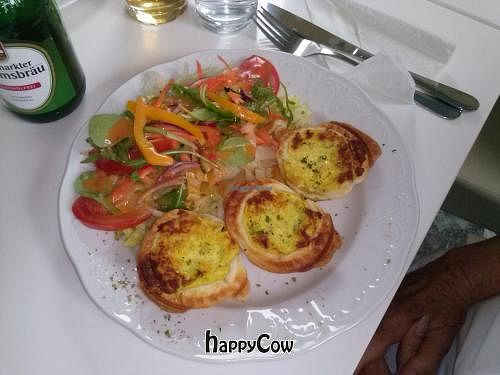 Claudia's Quiche aux poireaux... Marvellous !!! at Loving Hut in St Kanzian
