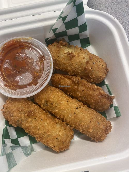 Nozzerella Sticks at BeLeaf Burgers in Stanton