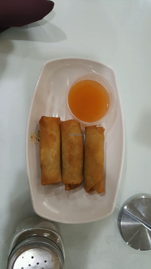 spring rolls good at Loving Hut in Tampa