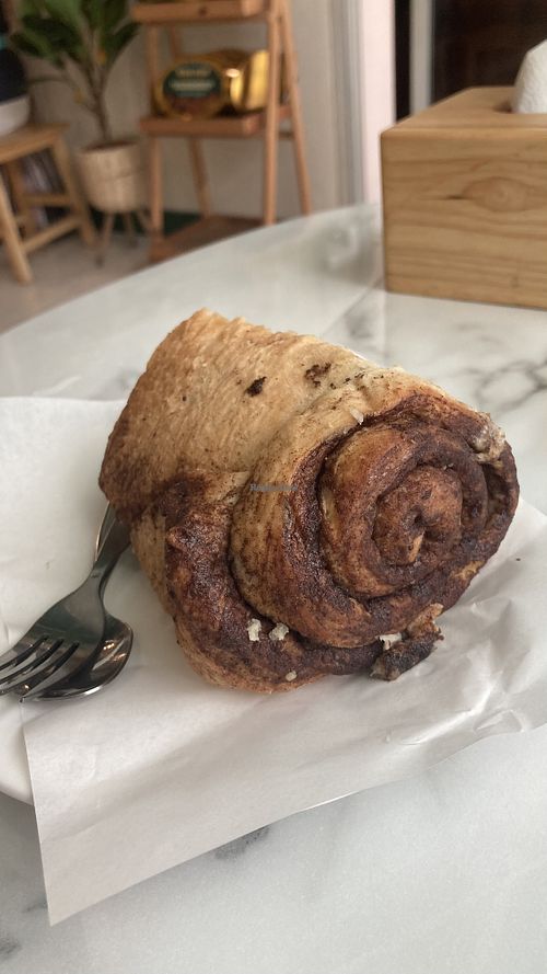 Cinnamon roll  at Began Vegan in Bangkok