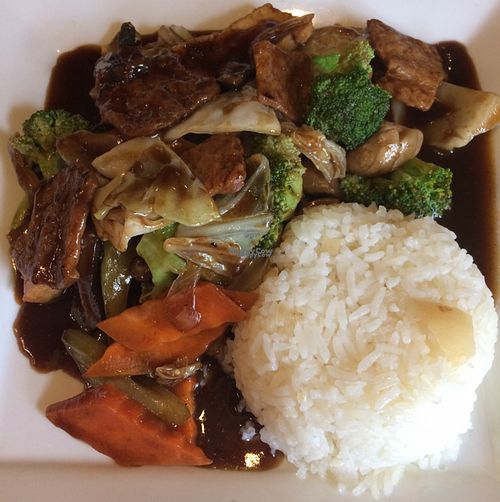 stir fried veggies at Vegan Kitchen in Naples