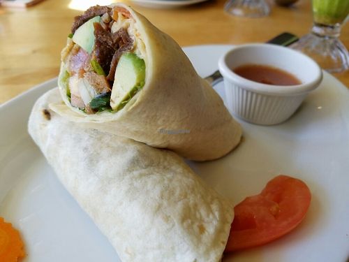 Asian burrito at Vegan Kitchen in Naples