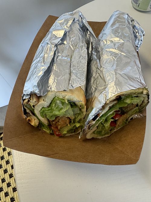 Naan wrap  at Greenhaus Eatery in San Diego