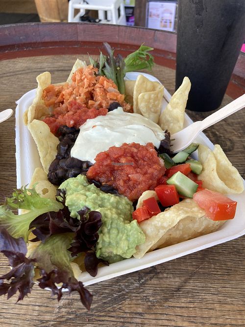 loaded nachos  at Kombucha Cafe in Murwillumbah