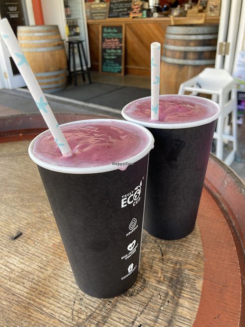 berry smoothie  at Kombucha Cafe in Murwillumbah