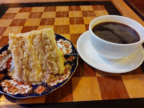 Raspberry coconut cake at Temperance in Leamington Spa