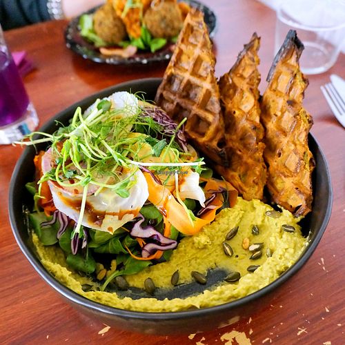 Gaufre de légumes at Café Contresort in Paris