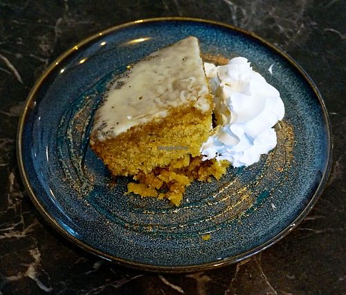 orange cake at Café Contresort in Paris