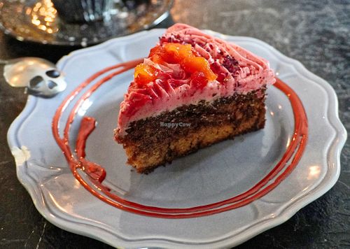 Blackberry cake at Café Contresort in Paris