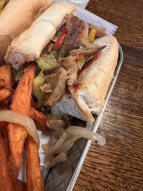 Philly cheese steak  at Planted Plate in Princeton