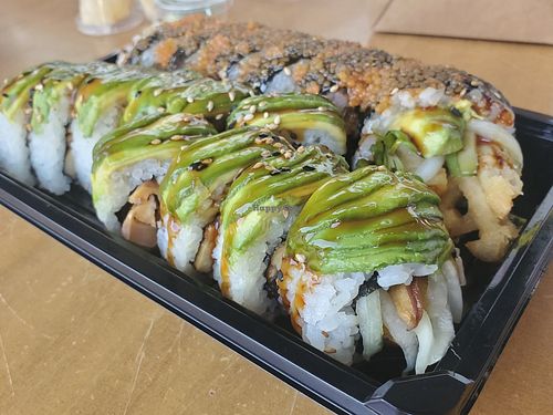 Vegan sushi rolls to go at Kensho in Corona