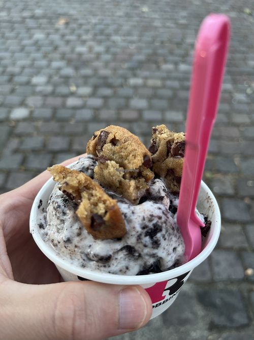 DDDD  at Baskin Robbins in Davis