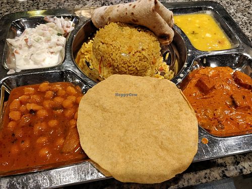 Briyani rice and chapatti set at Veera's Cafe - Suntec City in Central Singapore