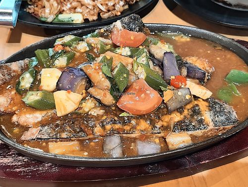 BBQ hot and sour fish at Leaf Corner 慈素 - Tai Seng in Central Singapore