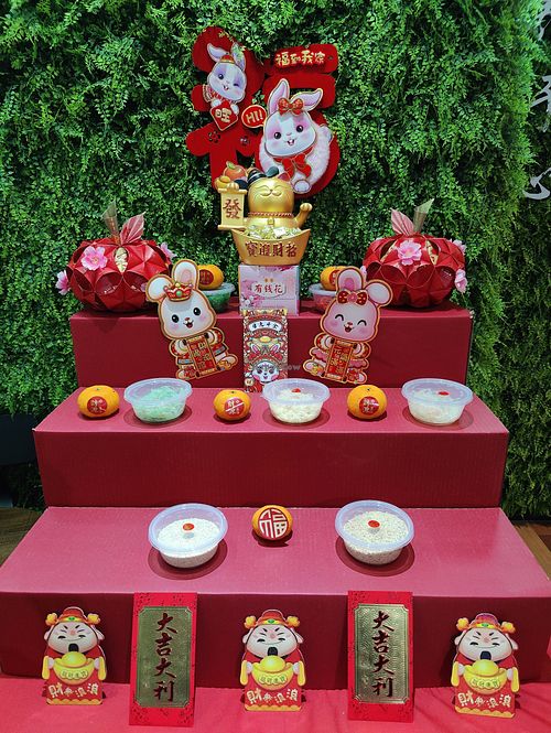 vegetarian raw fish decor at Leaf Corner 慈素 - Tai Seng in Central Singapore