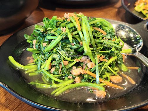 stir fried watercress at Leaf Corner 慈素 - Tai Seng in Central Singapore