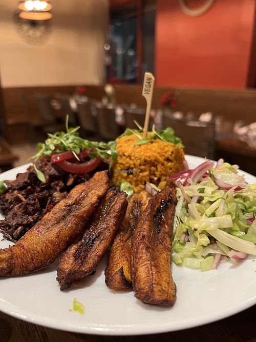 Vegan Jackfruit Pernil  at Brooklyn Organic Kitchen in Mahopac