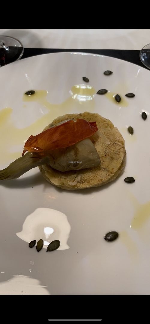 potato flan  at MiBiò bistrot in Milan