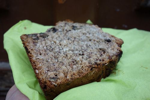 Vegan banana bread at Holis Market in Vienna