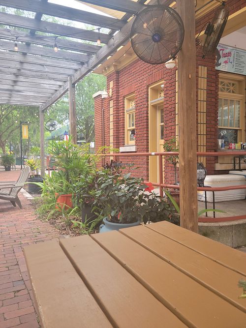 Seating Area at Muñecas Downtown Taco Garden in Gainesville