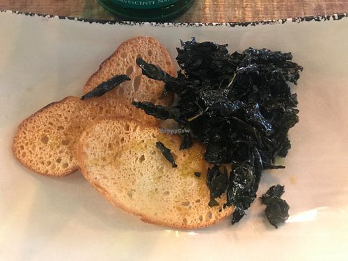 Black cabbage “alla scapece” (vegan) at Namo Ristobottega in Tarquinia