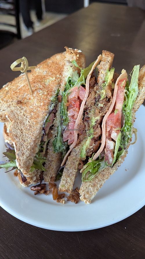 Club sandwich at Bunny's Nook Kitchen in Victoria