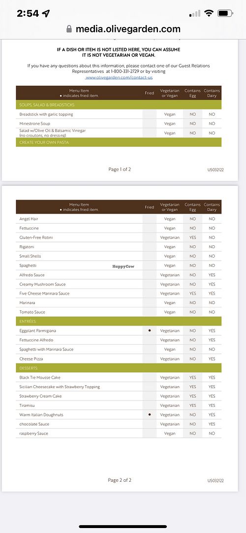   at Olive Garden in Bossier City