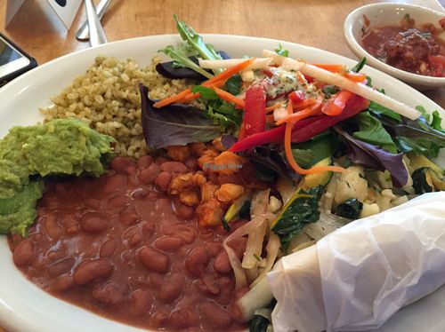 vegan plate at La Cocina de Luz in Telluride