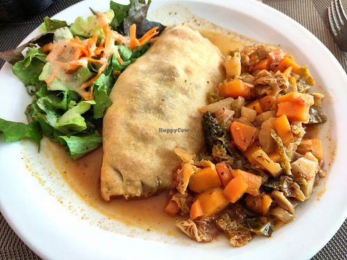 Vegetable-stuffed chausson at IZBA in Perigueux