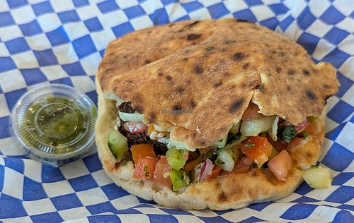 Falafel Pita at Garbonzos in Portland