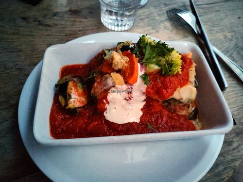 Lasagna at Soya Cantine Bio in Paris