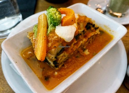 Lasagna at Soya Cantine Bio in Paris