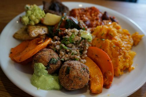 Some vegan selection form Saturday's brunch. at Soya Cantine Bio in Paris